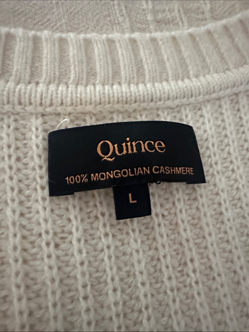 Quince Cream Ribbed Button-Front Knit Vest - Picture 2 of 4